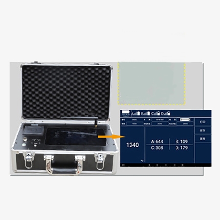 Portable axle scale detail