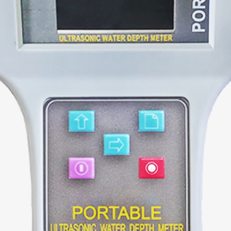 Portable depth sounder 5 operation keys