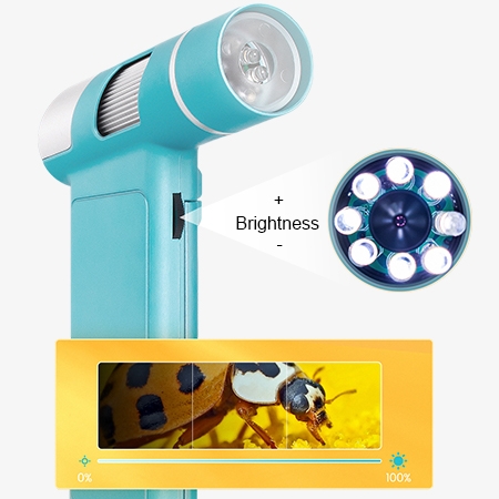  Portable digital microscope LED lights