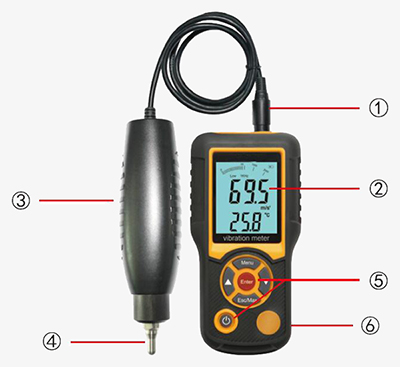 Portable digital vibration tester details