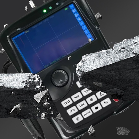 Portable eddy current flaw detection equipment