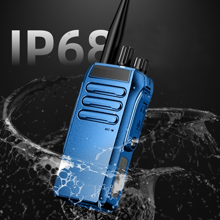 Portable explosion proof two way radio feature