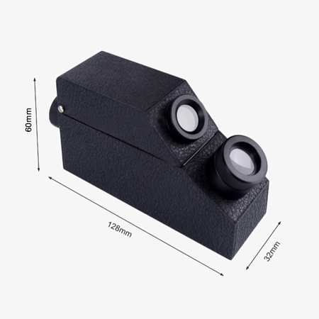 Portable gem refractometer dimension