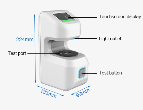 Portable haze meter size