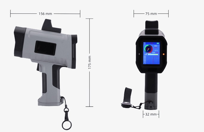 Portable laser methane gas detector dimension