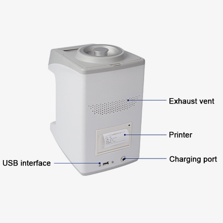 Portable-microbial air sampler back structural diagram
