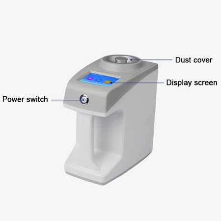 Portable microbial air sampler front structural diagram