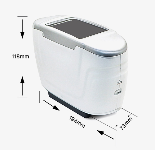 Portable multi angle spectrophotometer dimension