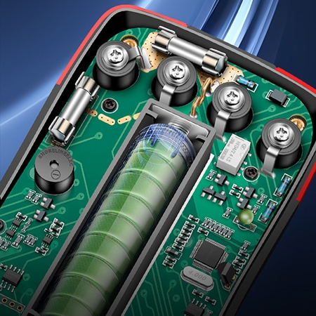 Portable oscilloscope multimeter detail