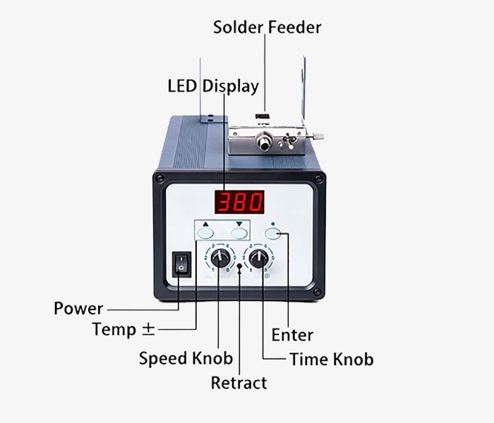 130W Soldering Station Detail Zoom