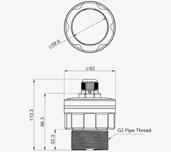 60 ghz radar level transmitter dimension