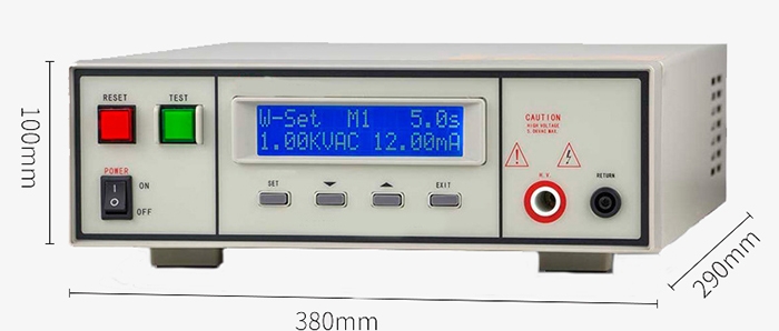 AC DC withstand voltage tester size
