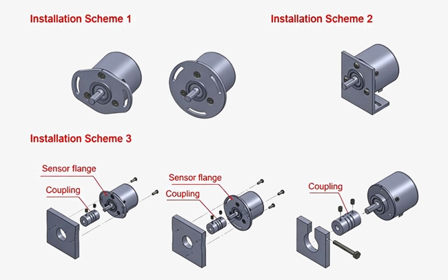 Angle sensors installation methods