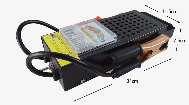 Automotive battery load tester size