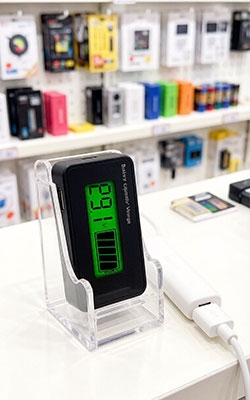 Battery Indicator On Acrylic Stand