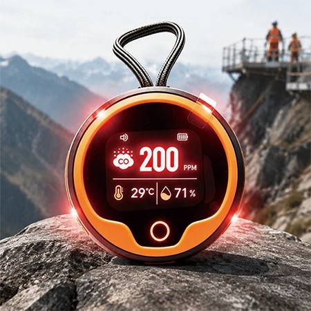 Carbon monoxide detector detail