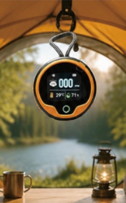 Carbon monoxide detector for camping
