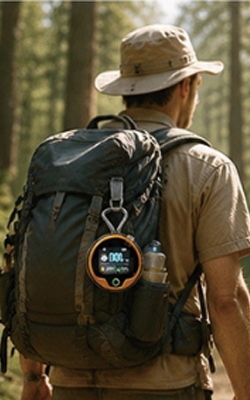 Carbon monoxide detector for hiking