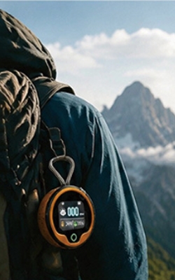 Carbon monoxide detector for mountain climbing