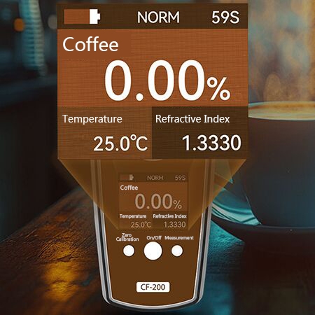 Coffee refractometer detail