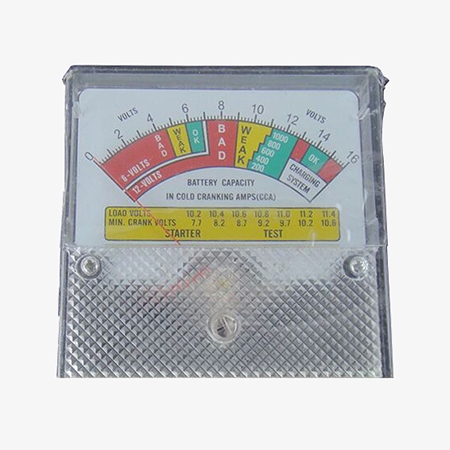 Automotive battery load tester detail