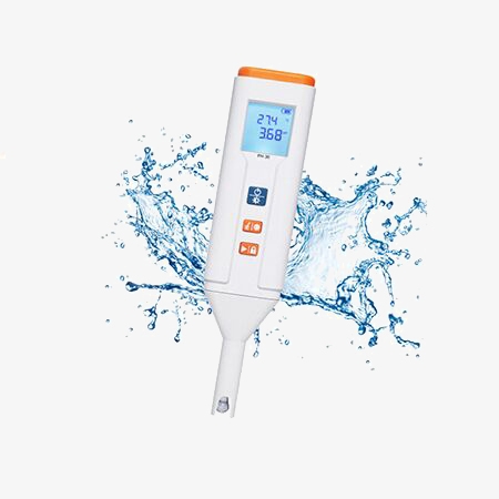 Waterproof portable pH meter