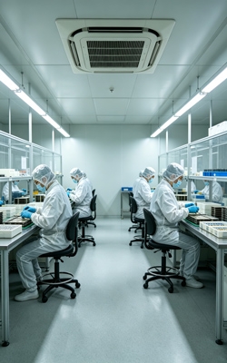 Differential air pressure sensor for cleanroom