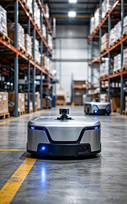 Digital Battery Status Indicator For AGV Robots