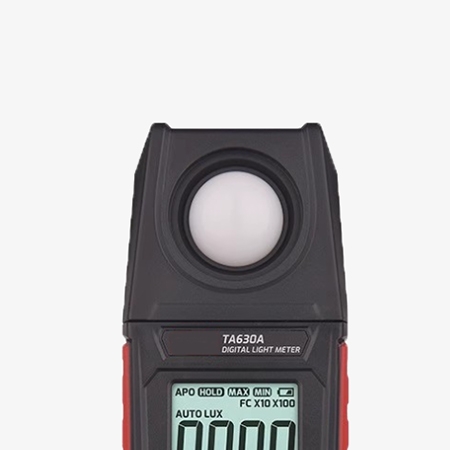 Digital light meter detail