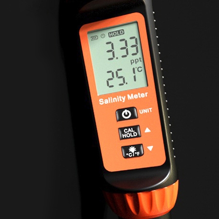 Digital salt tester detail