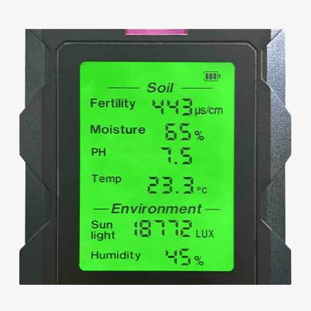 6 in 1 digital soil moisture meter detail