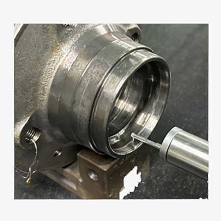 Digital surface roughness tester detail