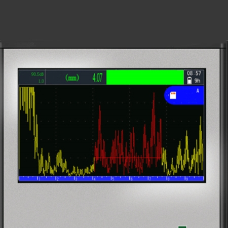 Digital ultrasonic case depth tester detail