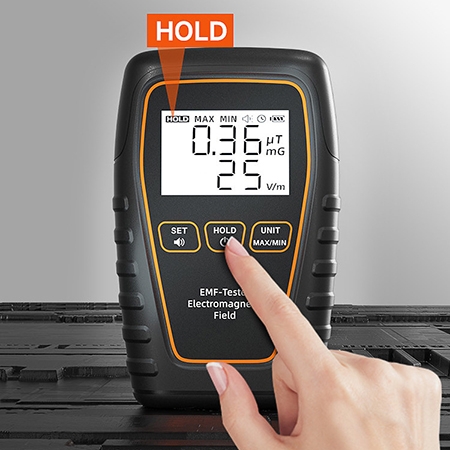 Electromagnetic field radiation detector detail