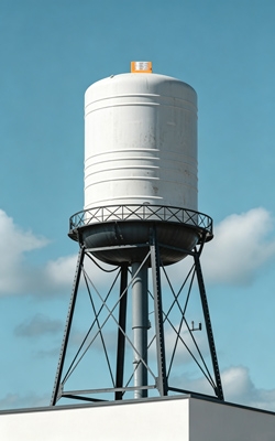 Elevated water tower