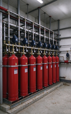 Fire protection gas system application scenarios