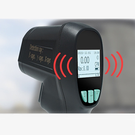 Handheld radiation detector detail