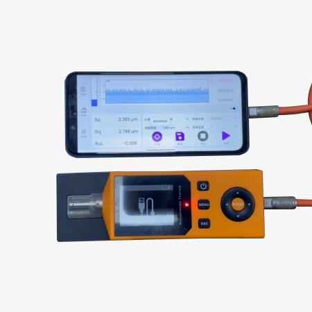 Handheld surface roughness tester detail