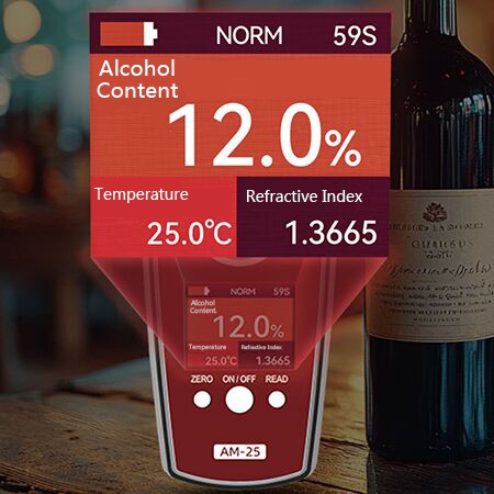 Handheld wine refractometer detail