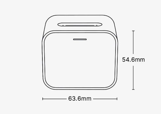 Home Air Quality Sensor Dimensions