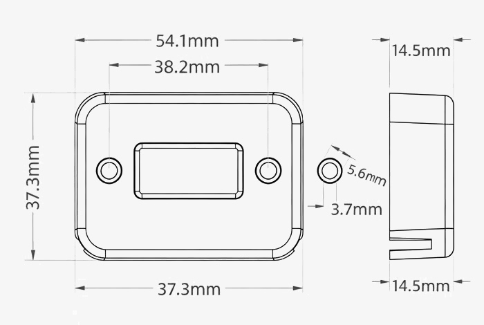 Hour meters for lawn mower dimension