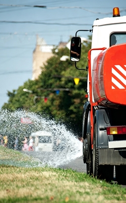 Hydraulic spraying application