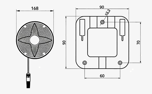 Indoor Air Quality Sensor Dimensions