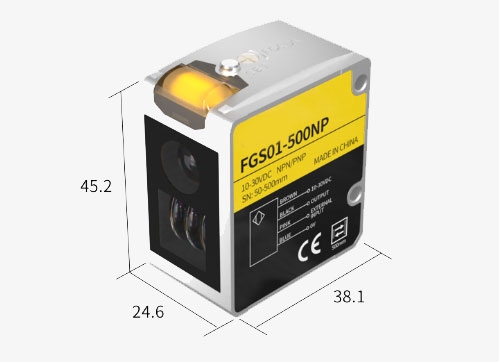 Long Distance Color Sensor Overall Dimensions