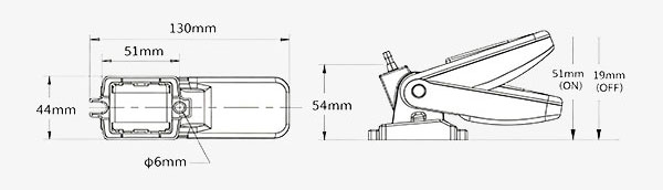 Marine Float Level Switch Dimension