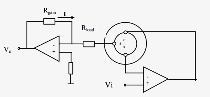 NO2 gas sensor basic test circuit
