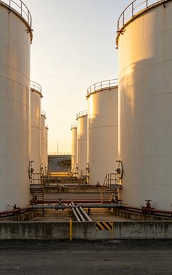 Oil depot storage tank