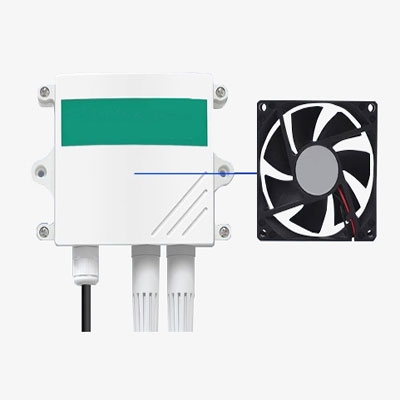 Outdoor Air Quality Sensor Internal Fan View