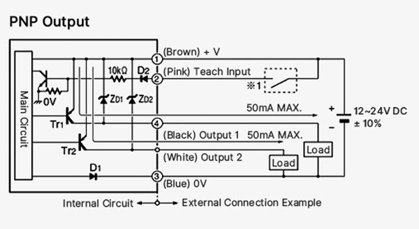 Photoelectric Color Sensor Power Wiring