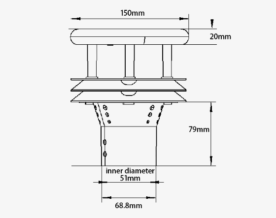 Piezoelectric Rain Sensor Dimensions